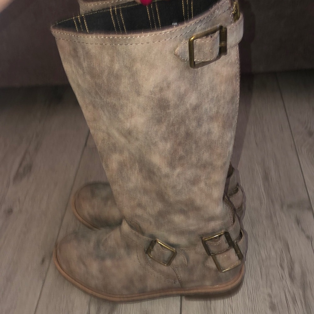 Nine West Leather Moto boots